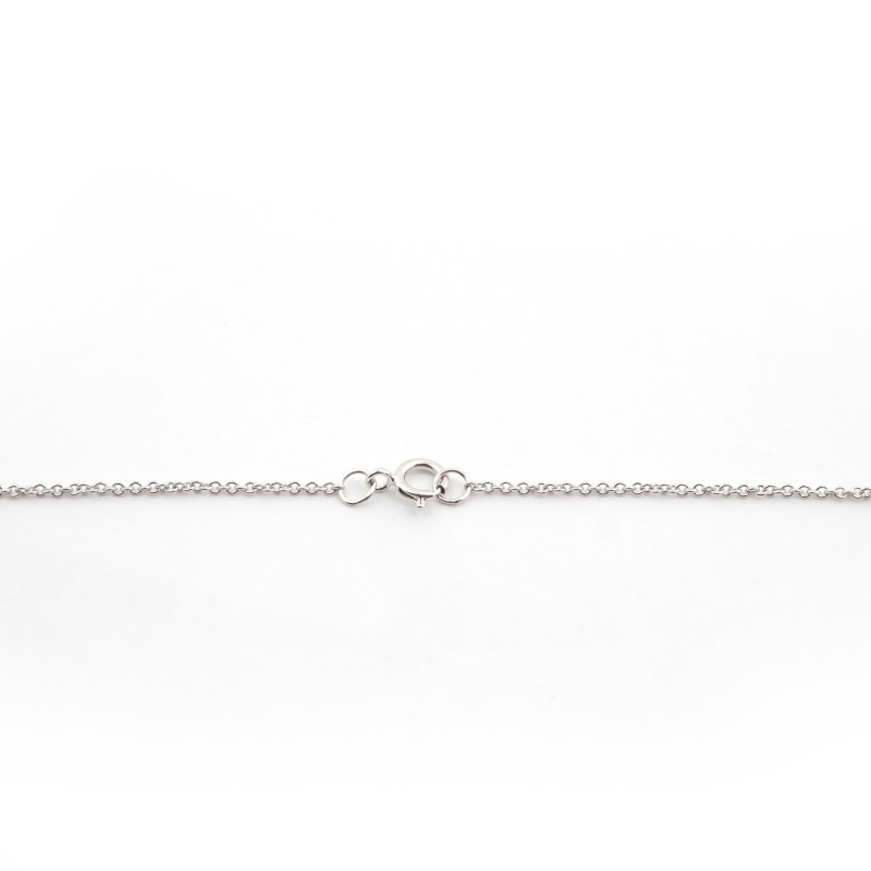 Collier Solitaire carador Or blanc 750/000 et diamant 0,1 cts