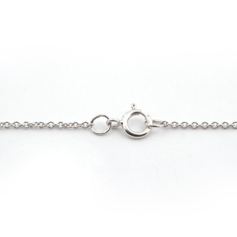 Collier Solitaire Carador Or blanc 750/000 et diamant 0,2cts