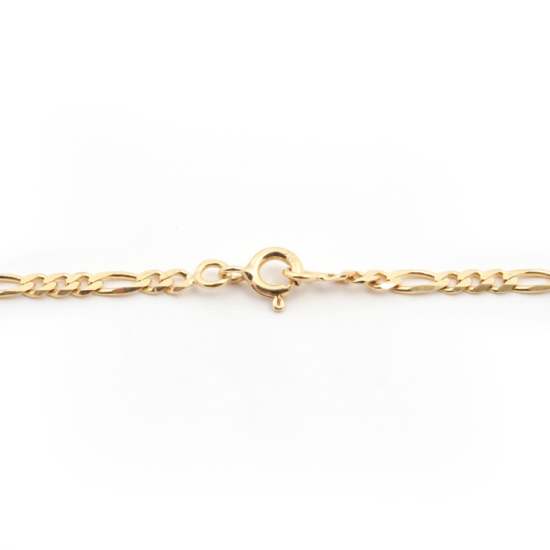 Chaine Carador Or jaune 750/000 Maille Alternée 45 cm
