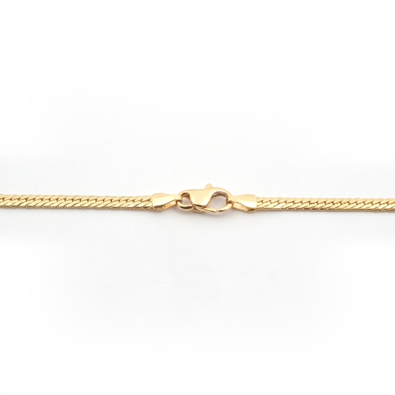 Collier or jaune 750/000 CARADOR en maille anglaise