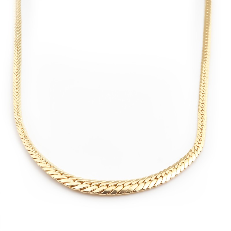 Collier or jaune 750/000 CARADOR en maille anglaise