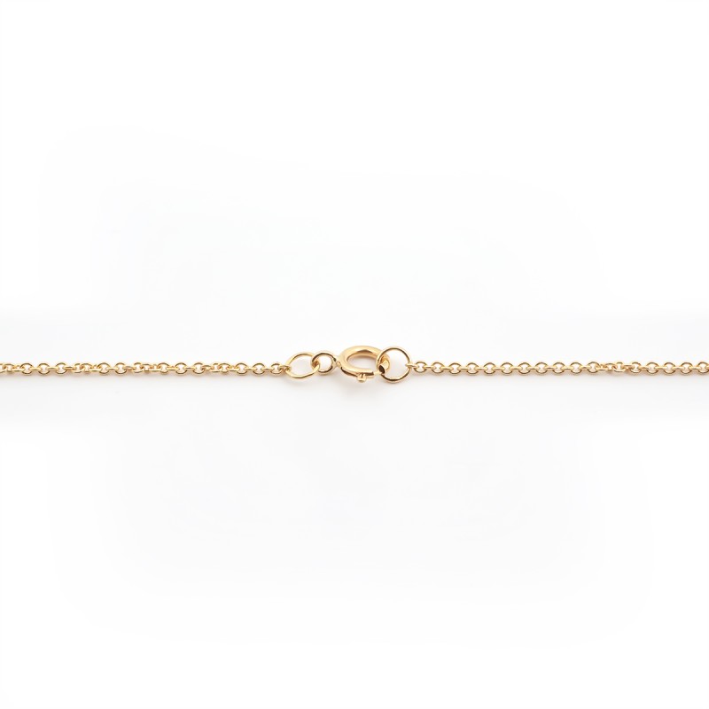 Collier Solitaire carador Or jaune 750/000 et diamant 0,1 cts