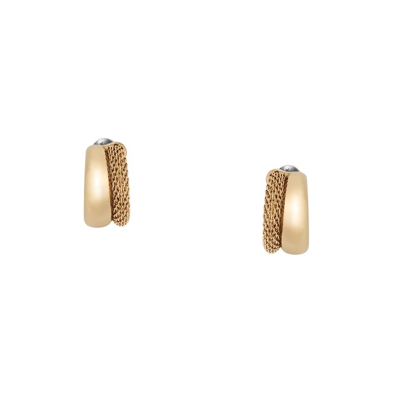 Boucles d'oreilles Skagen Femme créoles en Acier Doré