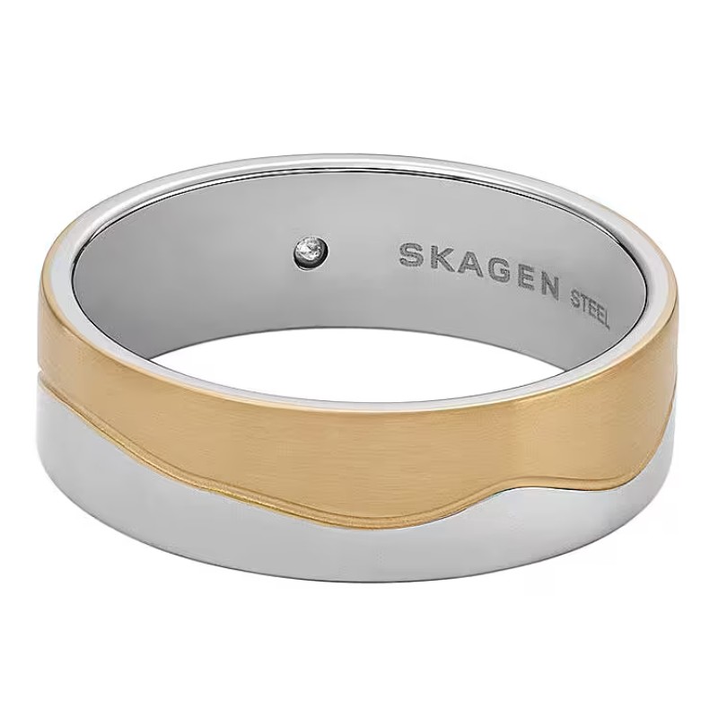 Bague Skagen Femme en acier bicolore Kariana