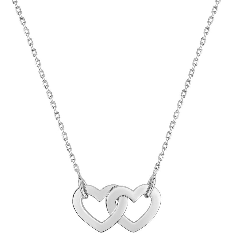 COLLIER CARADOR FEMME ARGENT MOTIF COEURS