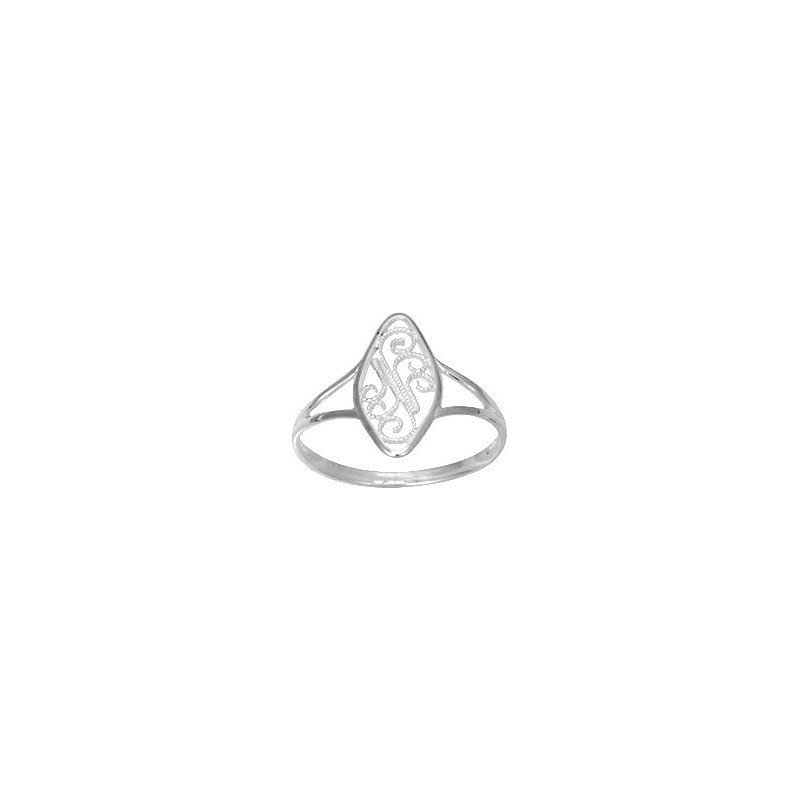 BAGUE ARGENT FEMME CARADOR MOTIF AJOURE