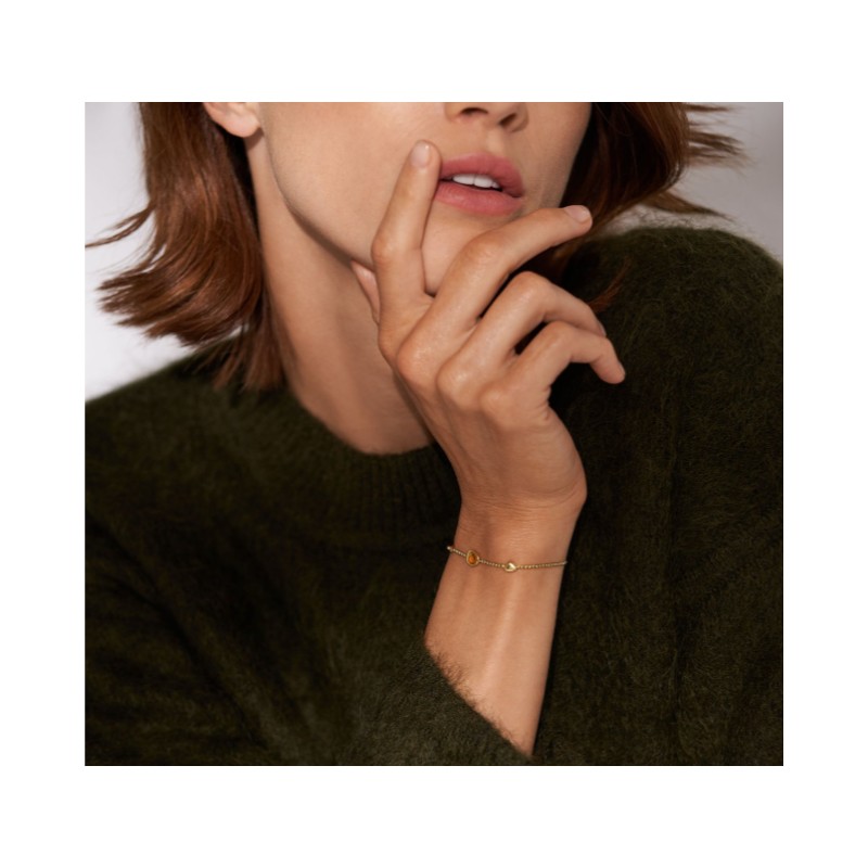 Bracelet Sea Glass Skagen acier doré