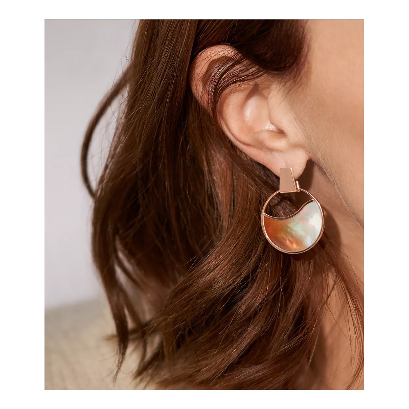 Boucles d'Oreilles Pendantes sépia Femme Skagen Agnethe en nacre ombré