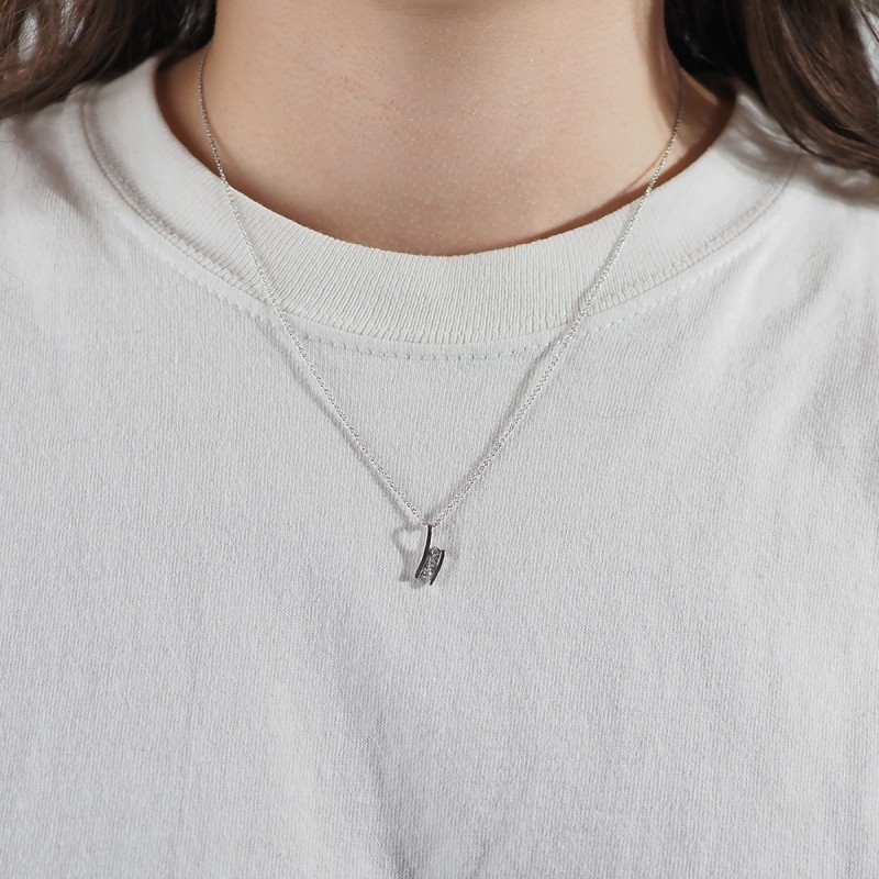 Collier Femme Carador Trilogie de diamants en or blanc 750/000