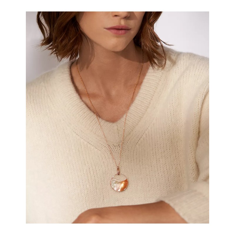 Collier sépia Femme Skagen Agnethe en nacre ombré