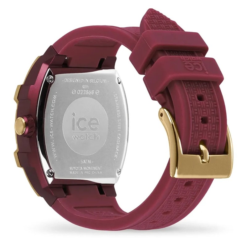 Montre Ice-Watch Ice-Boliday Gold burgundy