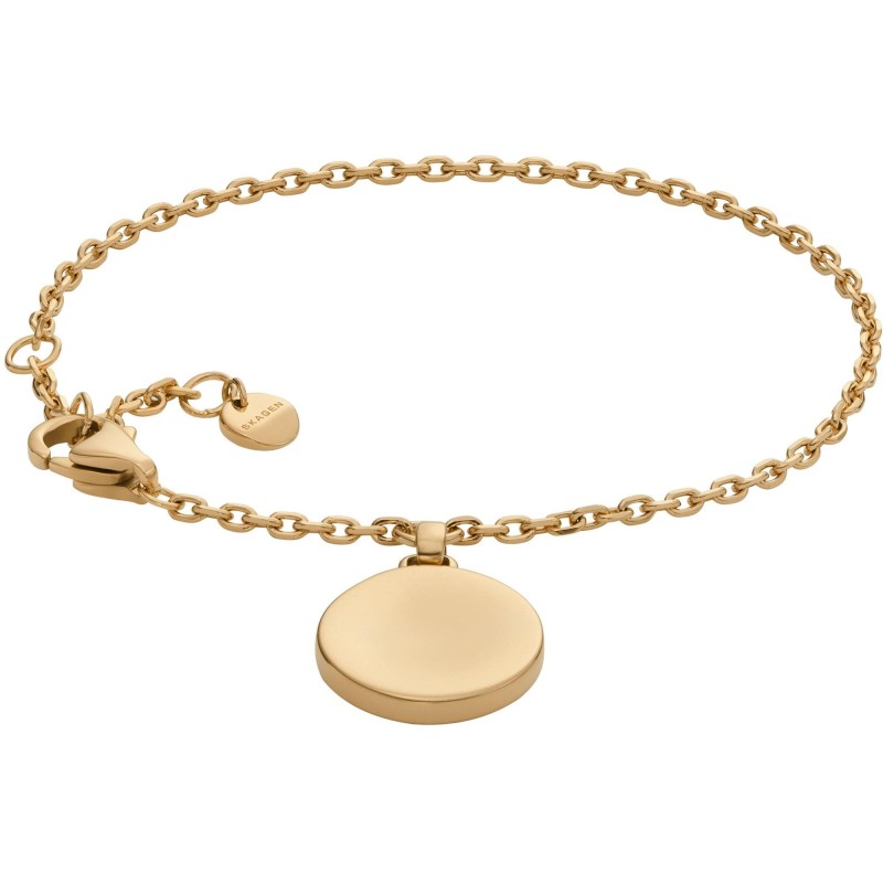 Bracelet Femme Skagen Anja Pebble en acier doré