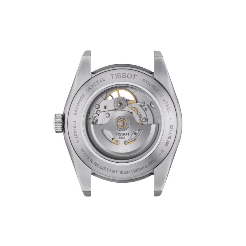 Montre Tissot Homme powermatic 80 open heart bracelet acier argenté