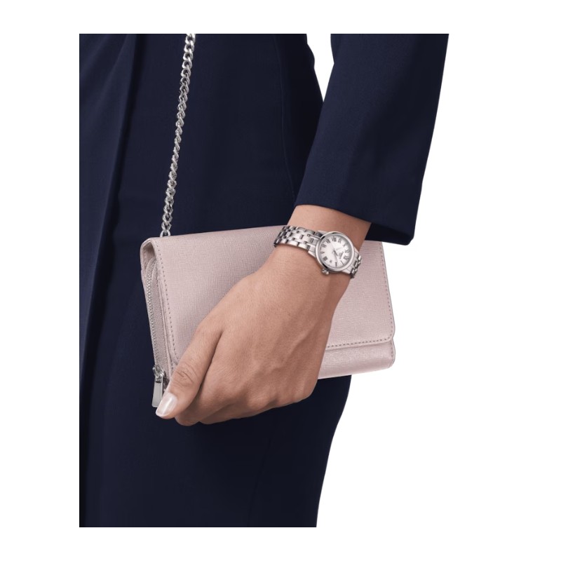 Montre Femme Tissot Classic dream bracelet acier argenté cadran blanc