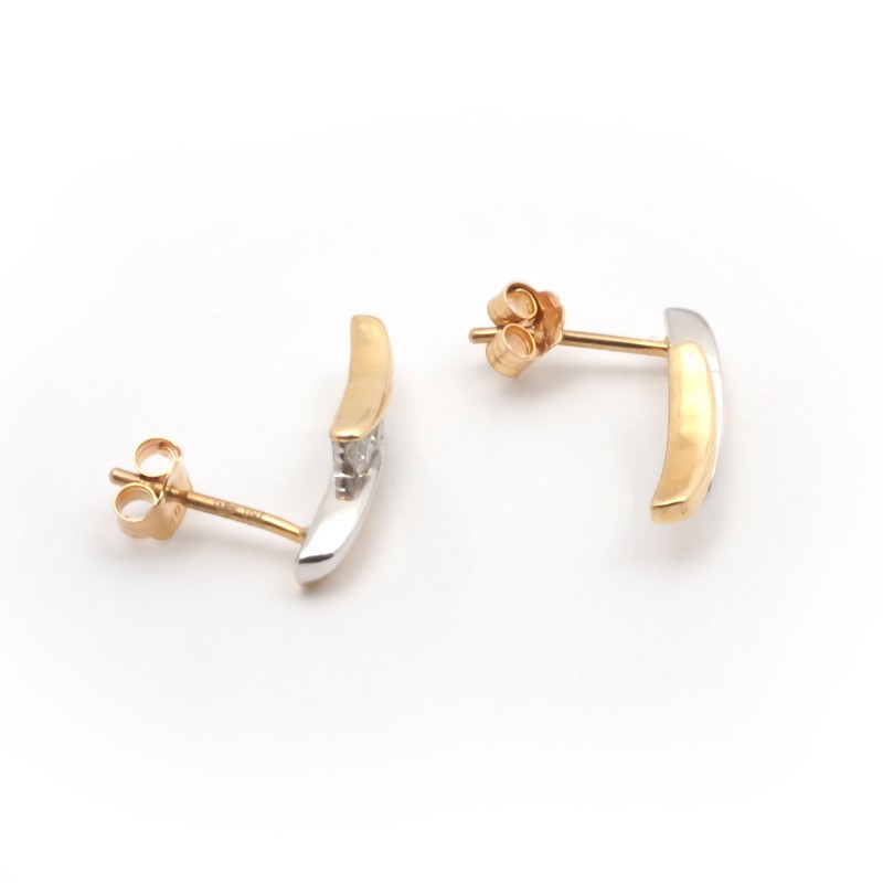 Boucles d'oreilles trilogie et diamants CARADOR