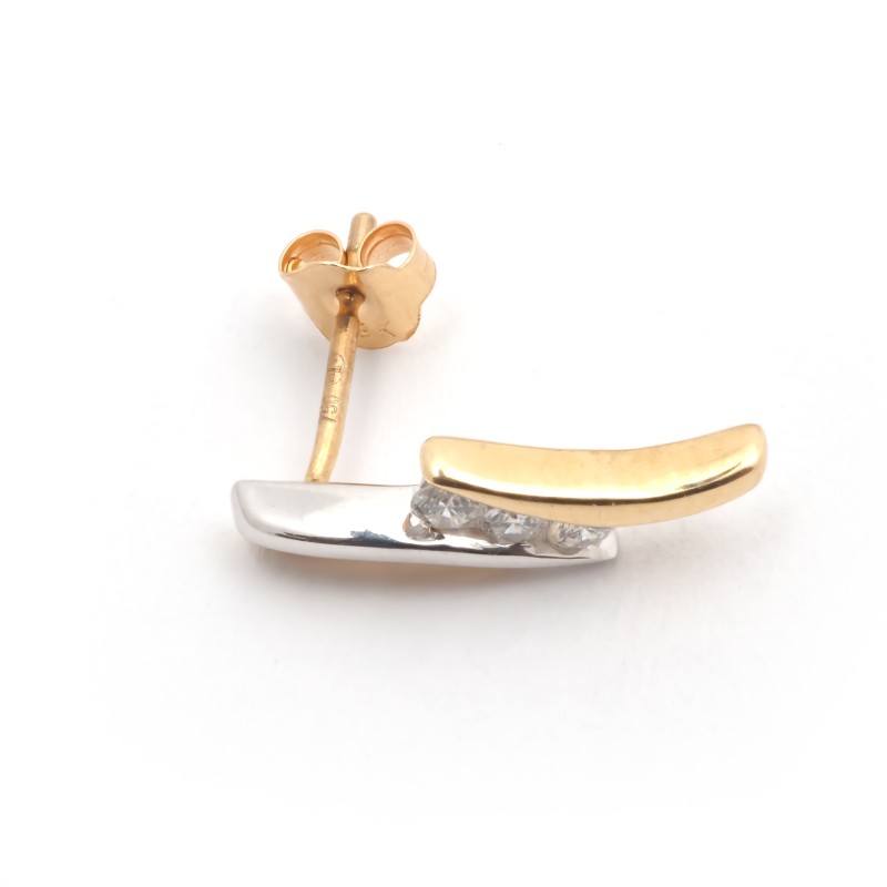 Boucles d'oreilles trilogie et diamants CARADOR