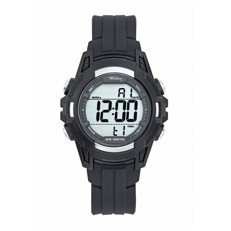 Montre Digitale Tekday Enfant Silicone Noir