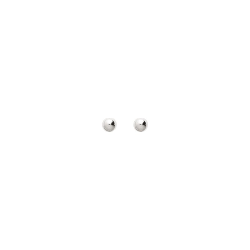 BOUCLES D OREILLES ARGENT CARADOR BOULE 3MM