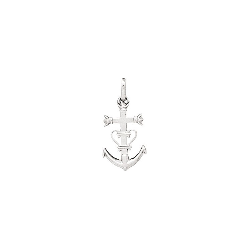 PENDENTIF CARADOR ARGENT CROIX CAMARGAISE