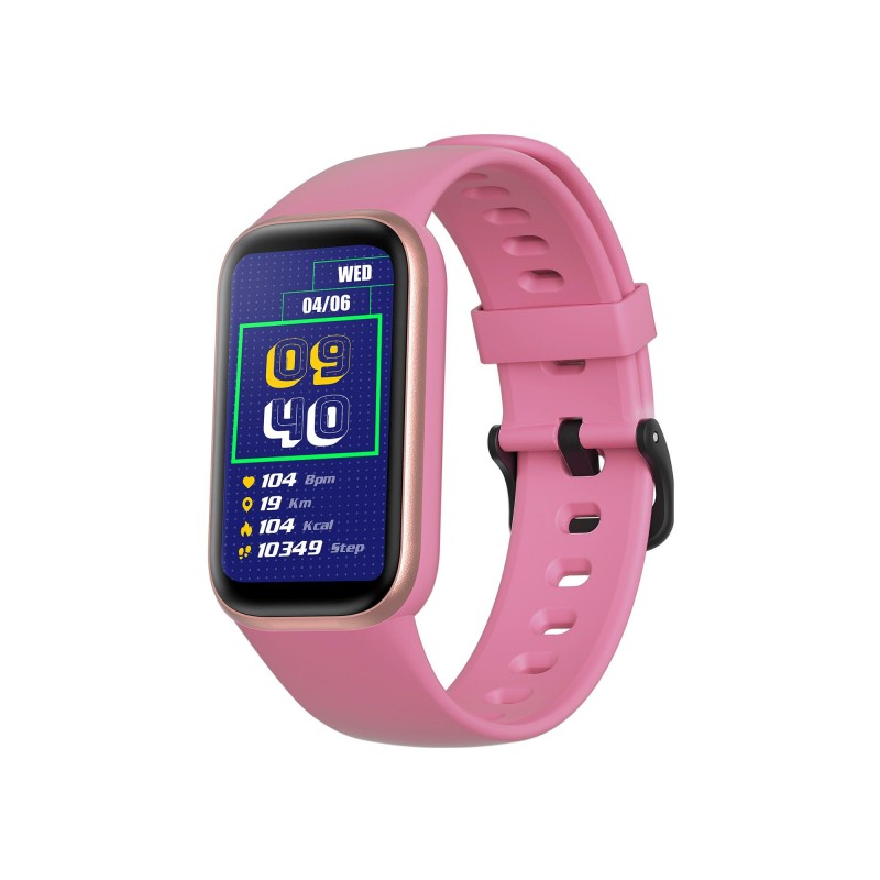 Montre Connectée Mixte Smarty Energy bracelet silicone rose