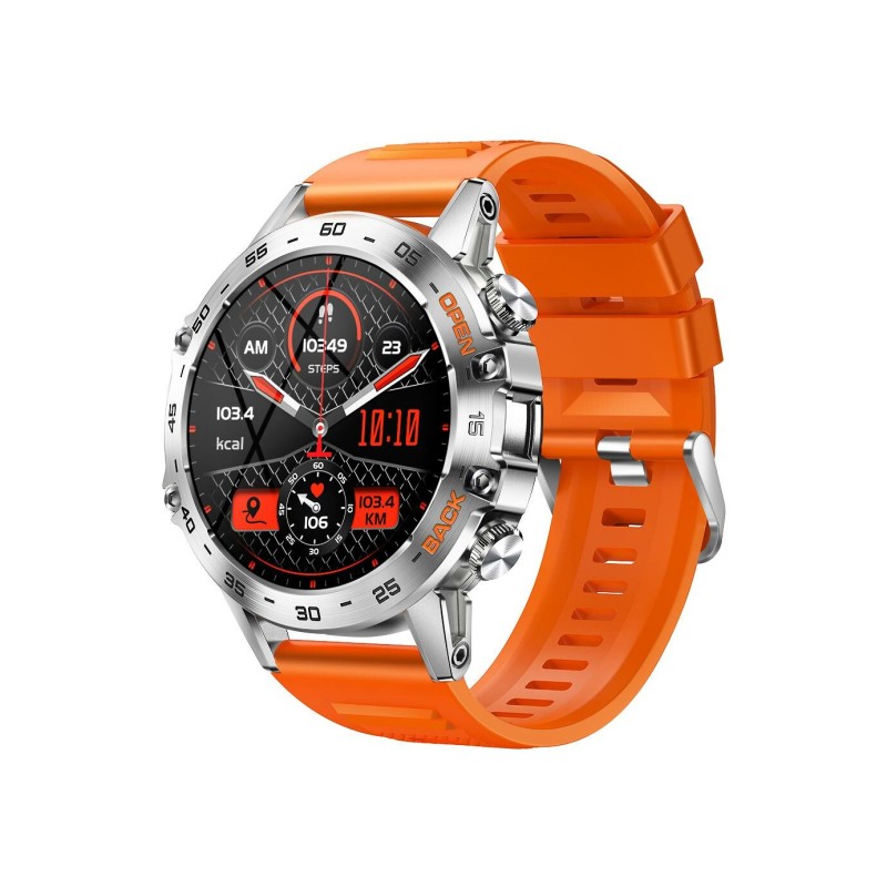 Montre Connectée Mixte Smarty Game bracelet en silicone orange