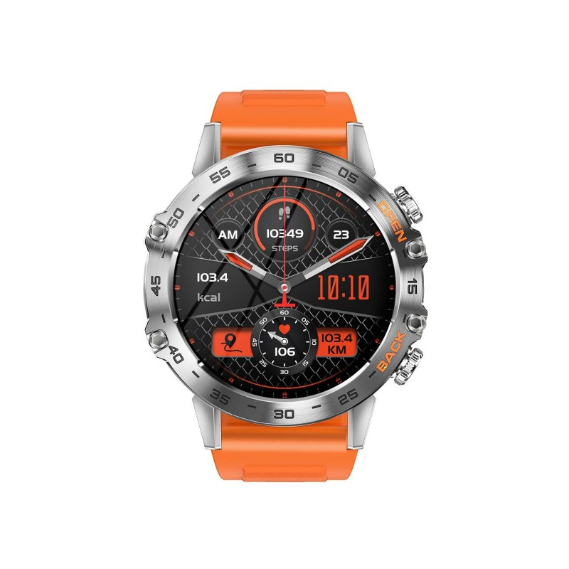 Montre Connectée Mixte Smarty Game bracelet en silicone orange