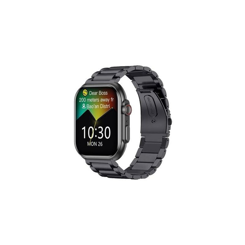 Montre Connectée Mixte Smarty Boost bracelet en silicone noir
