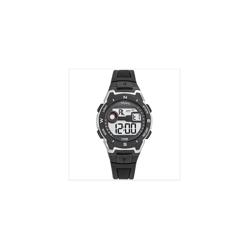 Montre Digitale Tekday Enfant Sport en Silicone Noir