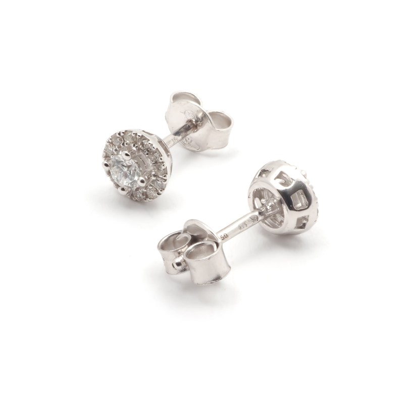Boucles d'oreilles OR 750/000 et Diamant