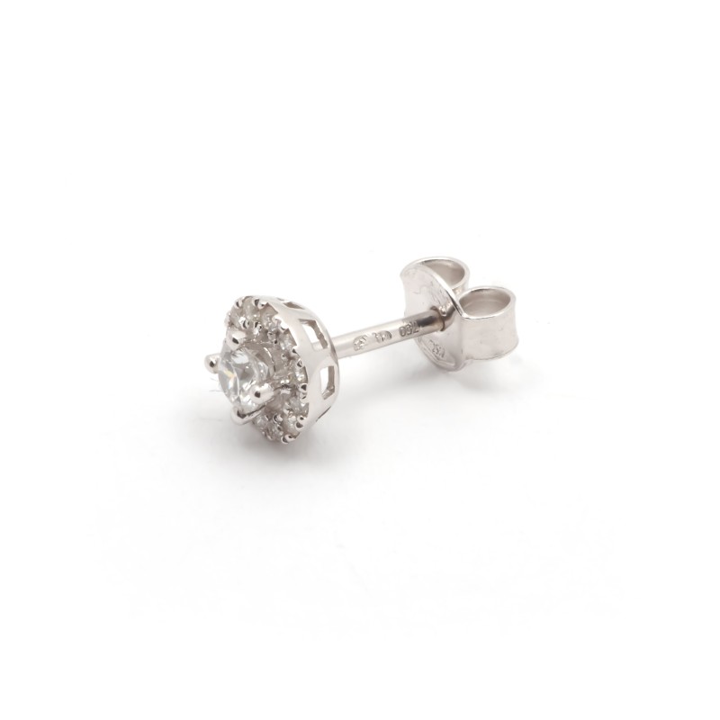 Boucles d'oreilles OR 750/000 et Diamant
