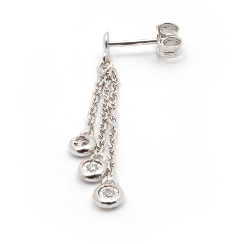 Carador - Boucles d'oreilles OR 750/000 et Diamant