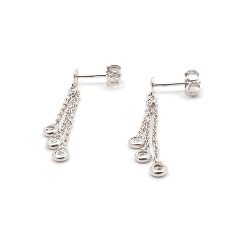Carador - Boucles d'oreilles OR 750/000 et Diamant