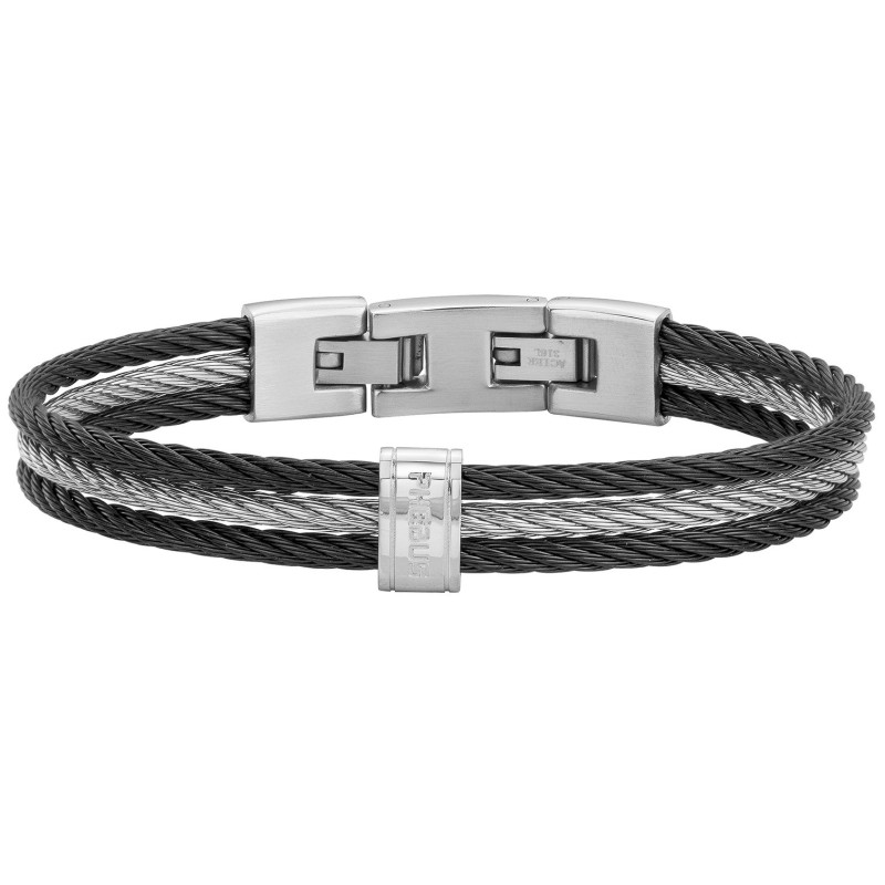 Bracelet LIAM Homme Phebus en Acier bicolore torsadé