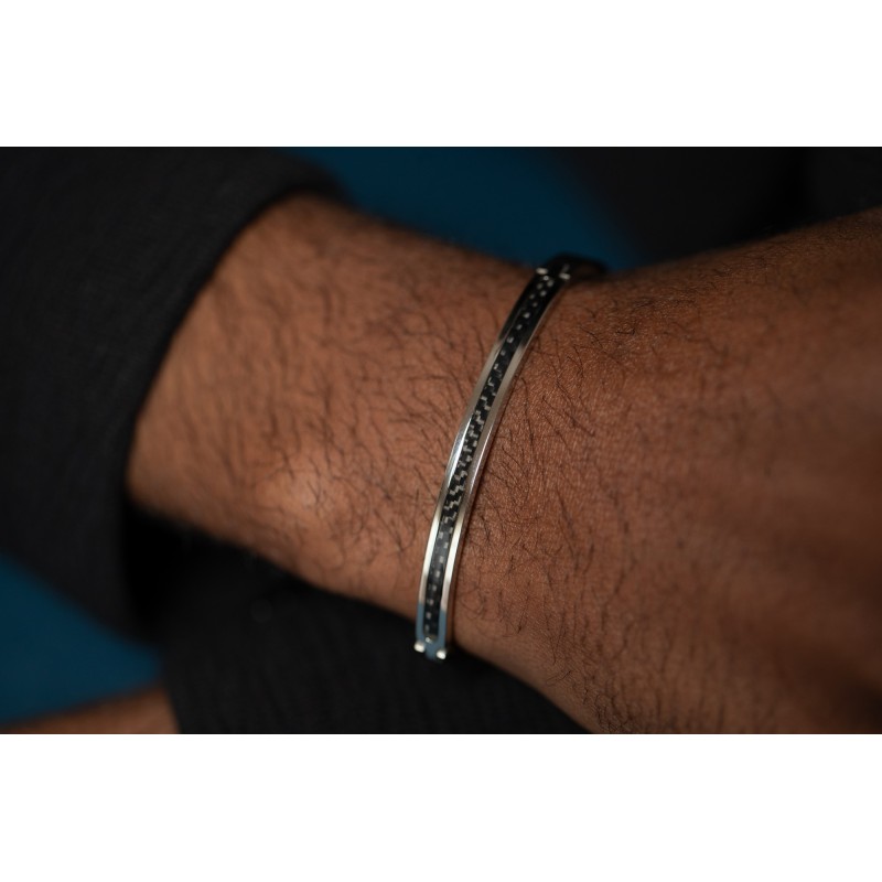 Bracelet SACHA Homme Phebus en Acier bicolore