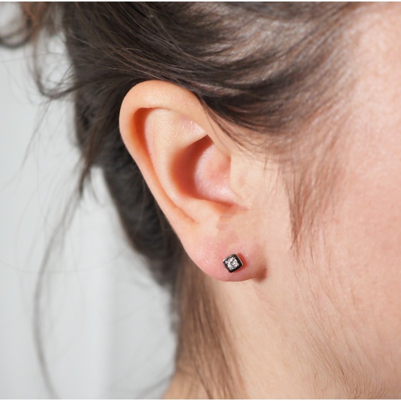 Carador - Boucles d'oreilles OR 750/000 et Diamant