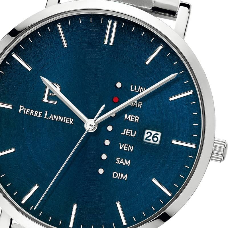 Montre Data Pierre Lannier en acier argenté