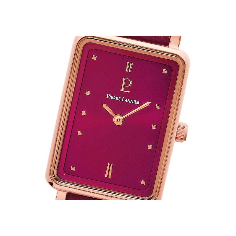 Montre Femme Pierre Lannier Ariane Rouge en Cuir