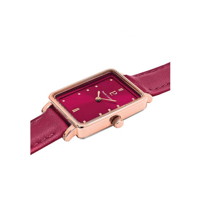 Montre Femme Pierre Lannier Ariane Rouge en Cuir