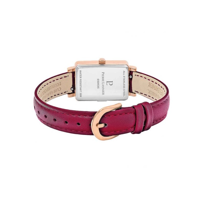 Montre Femme Pierre Lannier Ariane Rouge en Cuir
