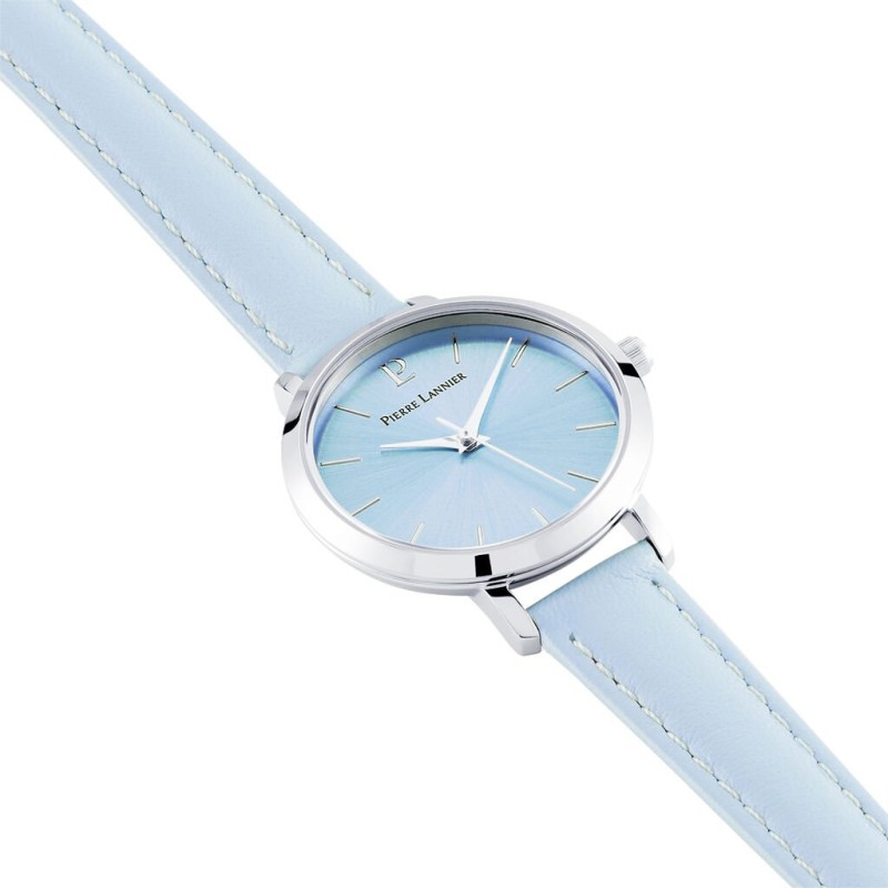 Montre Femme CHOUQUETTE Cadran Bleu en Cuir Bleu