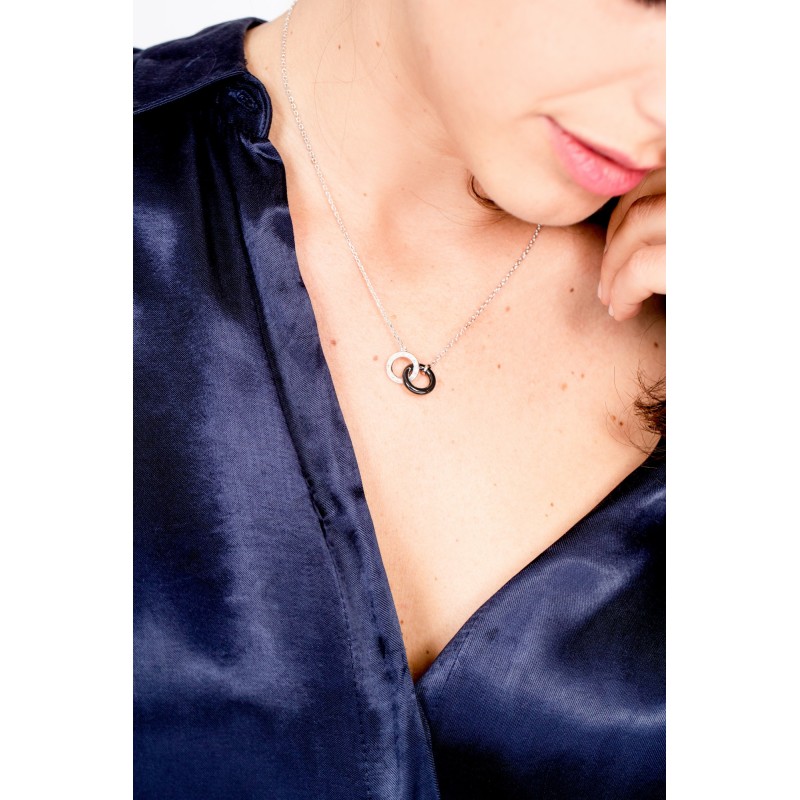 Collier Femme PHEBUS en argent 925/000 et céramique avec oxydes de zirconium