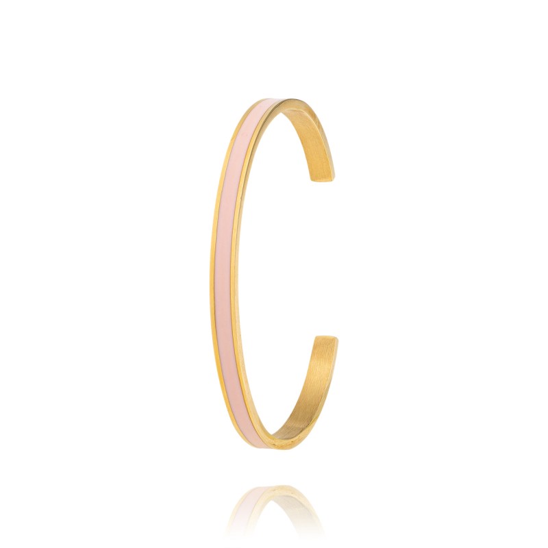 Mini manchette Louise's Garden acier doré Rose