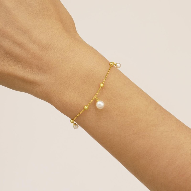 Bracelet femme Jourdan - AURELIA - en Argent 925/000 avec perle blanche