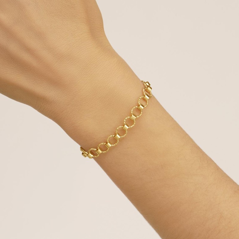 Bracelet femme Jourdan - Cosmik - en argent 925/000 doré