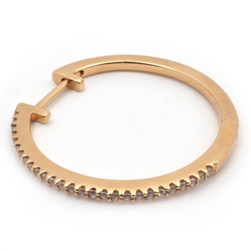 Créoles plaqué or et oxydes de zirconium carador