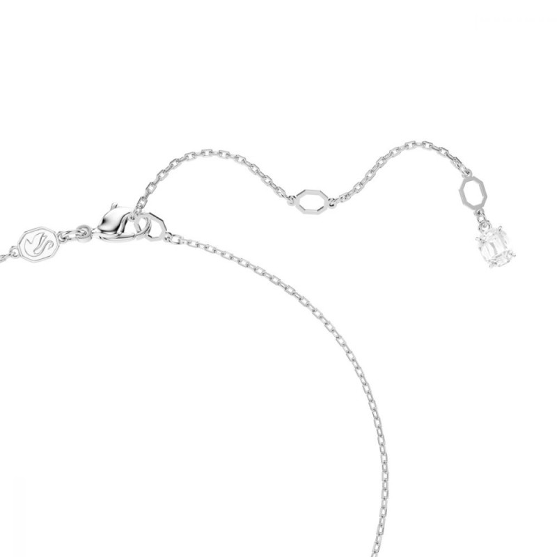 Collier Swarovski Femme Matrix argenté avec perle et cristaux