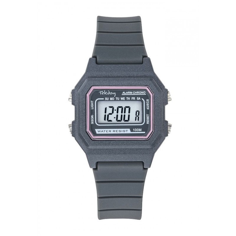 Montre Digitale Tekday Junior Silicone Gris