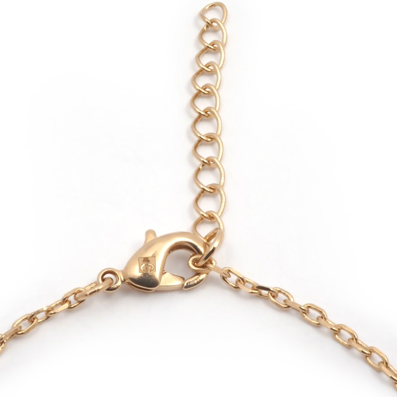 Bracelet solitaire femme carador en plaqué or avec spinelle vert émeraude