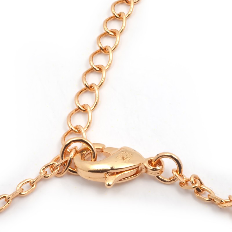 Bracelet fantaisie femme carador en plaqué or avec spinelles bleu clair