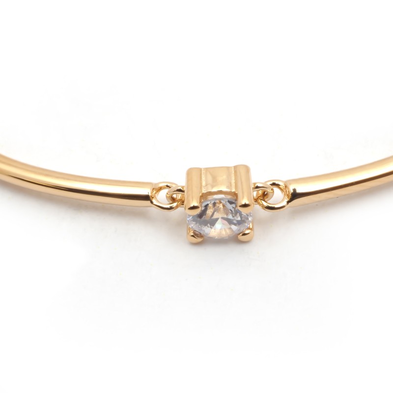 Bracelet Rigide femme carador en plaqué or avec oxydes de zirconium